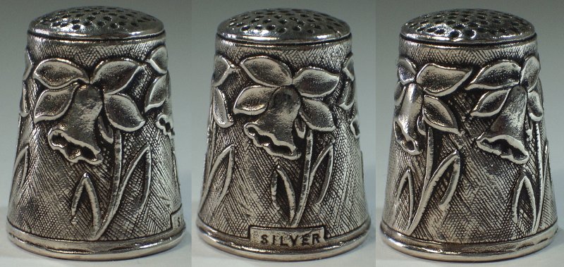 Easter Daffodils. Marked ‘SILVER'. No Hallmarks. Early 1980s.
